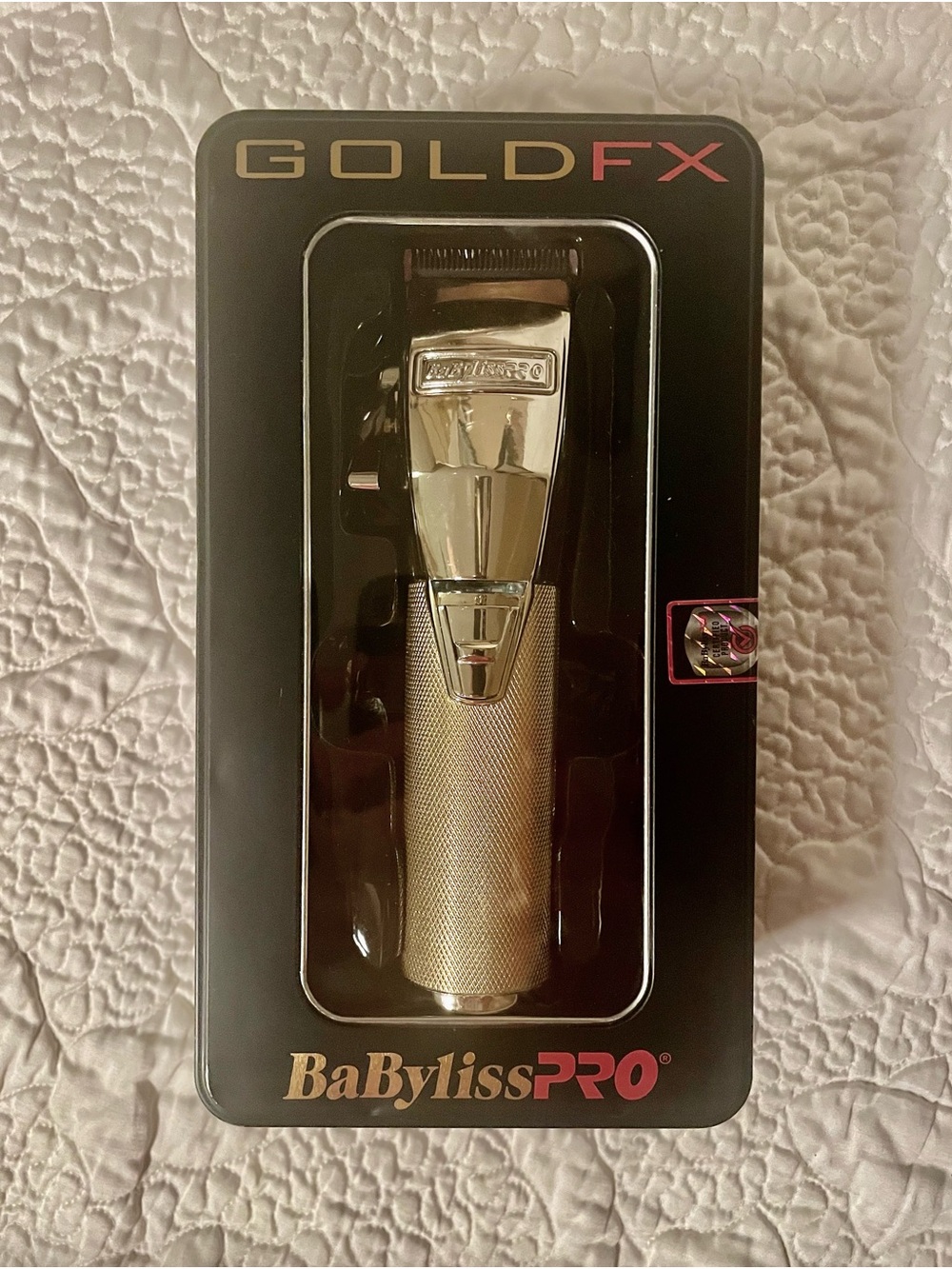 GoldFX BaBylissPRO trimmer in packaging